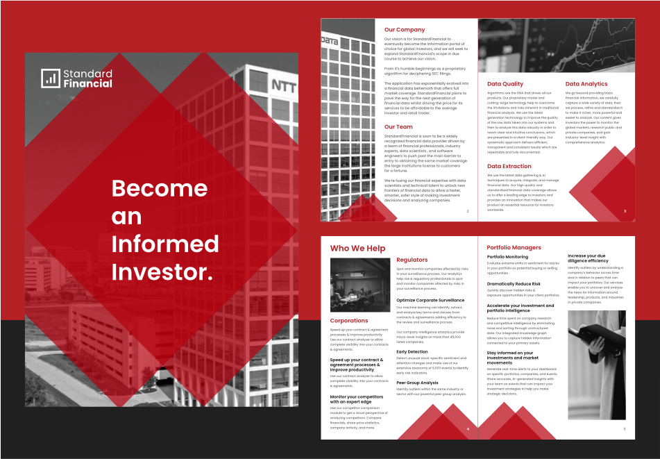 /standard financial brochure
