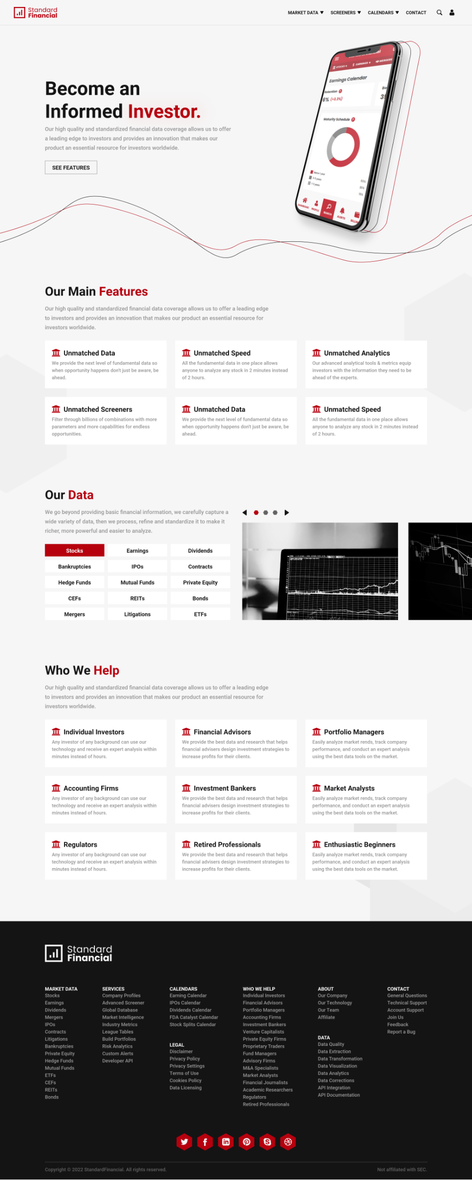 /standard financial landing page
