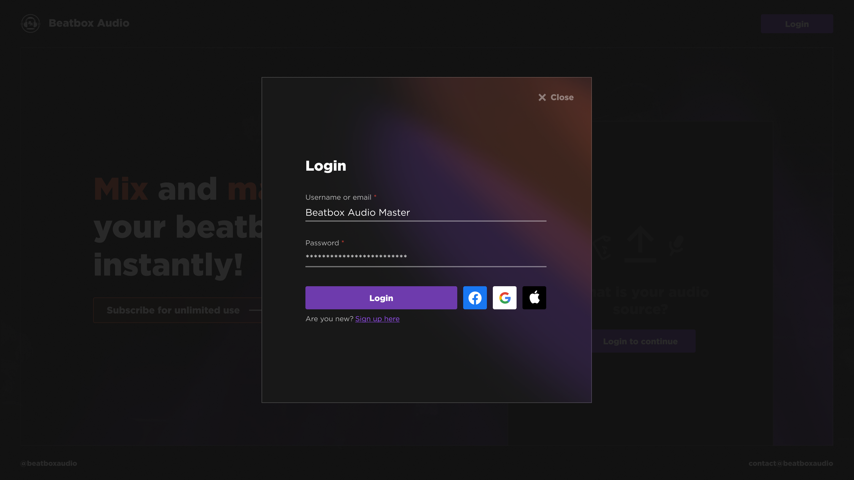 /homepage login