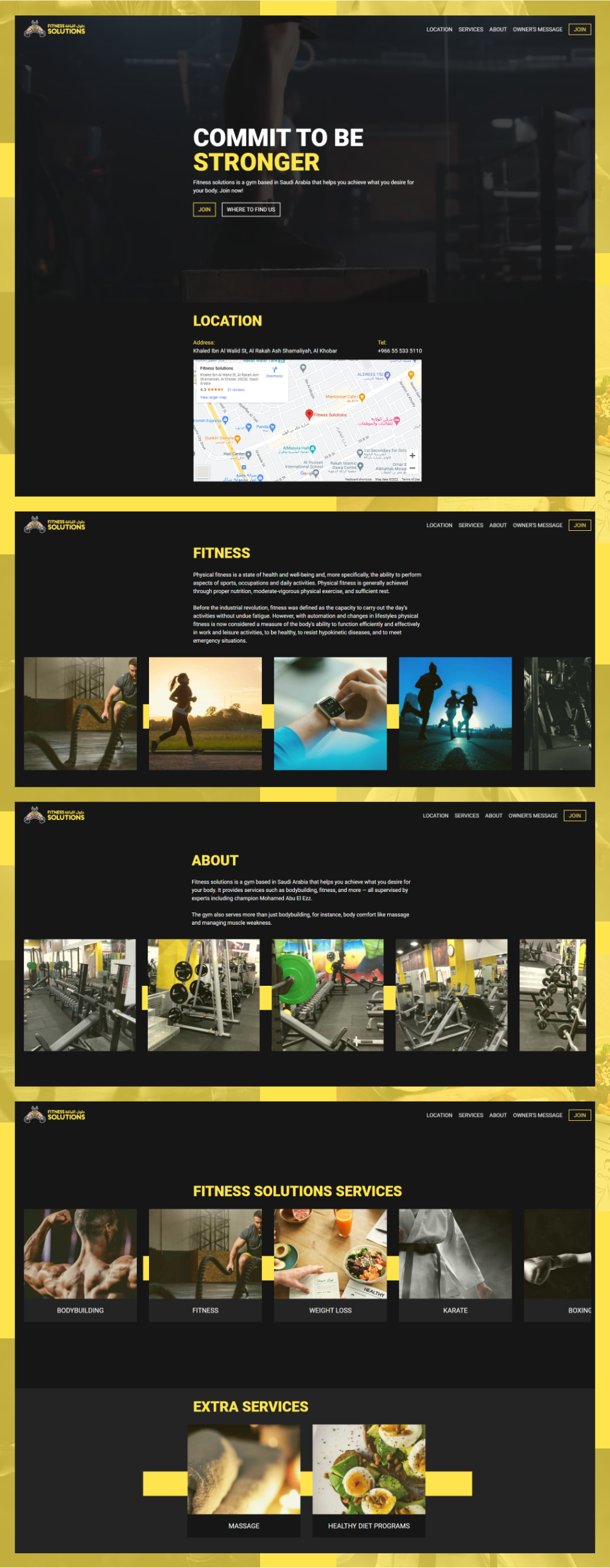 /fitness solutions pages